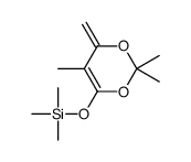 trimethyl-[(2,2,5-trimethyl-6-methylidene-1,3-dioxin-4-yl)oxy]silane结构式