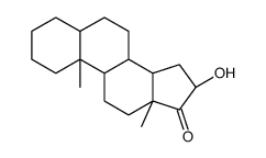 5A-ANDROSTAN-16A-OL-17-ONE structure