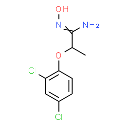 Propanimidamide,2-(2,4-dichlorophenoxy)-N-hydroxy-(9CI)结构式