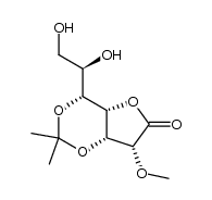 2-O-Methyl-3,5-O-(1-Methylethylidene)-α-D-glucoheptonic γ-lactone结构式
