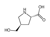 L-Proline, 4-(hydroxymethyl)-, (4R)- (9CI) Structure
