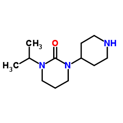 1-Isopropyl-3-(4-piperidinyl)tetrahydro-2(1H)-pyrimidinone结构式