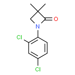 1-(2,4-DICHLOROPHENYL)-3,3-DIMETHYL-2-AZETANONE结构式