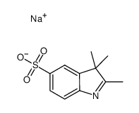 sodium 2,3,3-trimethyl-3H-indole-5-sulfonate Structure