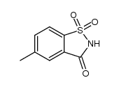 5-Methyl-3-oxo-benzisothiazolin-1,1-dioxid Structure