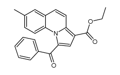 ethyl 1-benzoyl-7-methylpyrrolo[1,2-a]quinoline-3-carboxylate结构式