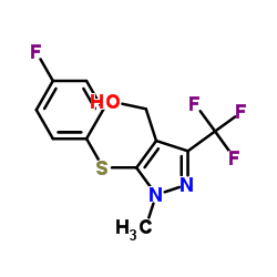 [5-[(4-FLUOROPHENYL)SULFANYL]-1-METHYL-3-(TRIFLUOROMETHYL)-1H-PYRAZOL-4-YL]METHANOL结构式
