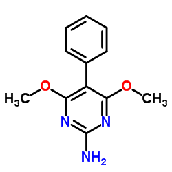 4,6-Dimethoxy-5-phenyl-2-pyrimidinamine Structure