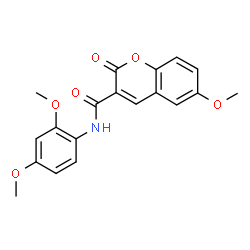 N-(2,4-Dimethoxyphenyl)-6-methoxy-2-oxo-2H-chromene-3-carboxamide Structure