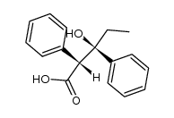 (2R,3R)-3-hydroxy-2,3-diphenylpentanoic acid结构式