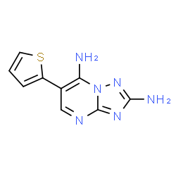 2-AMINO-6-(2-THIENYL)[1,2,4]TRIAZOLO[1,5-A]PYRIMIDIN-7-YLAMINE structure