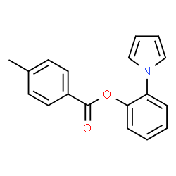 2-(1H-PYRROL-1-YL)PHENYL 4-METHYLBENZENECARBOXYLATE结构式