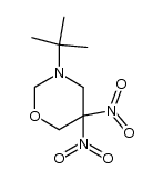 3-tert-butyl-5,5-dinitrotetrahydro-1,3-oxazine Structure
