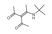 3-acetyl-4-(t-butylamino)-3-penten-2-one Structure