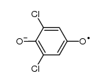2,6-dichloro-p-benzoquinone anion radical结构式