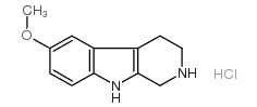 6-METHOXY-1,2,3,4-TETRAHYDRO-9 H-PYRIDO[3,4-B]INDOLE HYDROCHLORIDE Structure