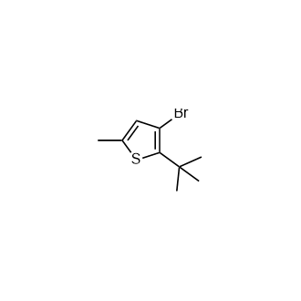 3-Bromo-2-(tert-Butyl)-5-methylthiophene Structure