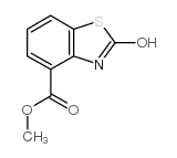 2,3-二氢-2-氧代-4-苯并噻唑羧酸甲酯结构式