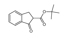 tert-butyl 2,3-dihydro-1-oxo-1H-indene-2-carboxylate Structure