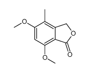 5,7-DIMETHOXY-4-METHYL-3H-ISOBENZOFURAN-1-ONE structure