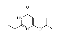 4(1H)-Pyrimidinone, 6-(1-methylethoxy)-2-(1-methylethyl)- (9CI) Structure