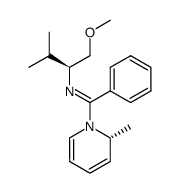 (2S)-1-methoxy-3-methyl-N-[(1E)-[(2R)-2-methylpyridin-1(2H)-yl](phenyl)methylene]butan-2-amine结构式