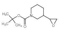 3-(环氧乙烷-2-基)哌啶-1-羧酸叔丁酯结构式