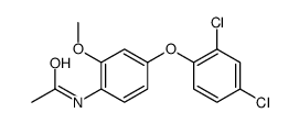 N-[4-(2,4-dichlorophenoxy)-2-methoxyphenyl]acetamide结构式
