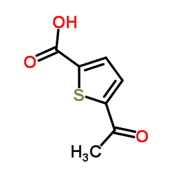 5-乙酰基噻吩-2-甲酸结构式