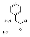 (R)-α-aminocyclohexa-1,4-diene-1-acetyl chloride hydrochloride structure