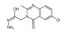 2-(6-chloro-2-methyl-4-oxoquinazolin-3-yl)acetohydrazide Structure