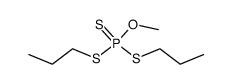 trithiophosphoric acid O-methyl ester S,S'-dipropyl ester结构式