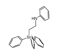 N-(2-(triphenylstannyl)ethyl)aniline Structure