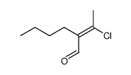 2-butyl-3-chloro-but-2-enal结构式
