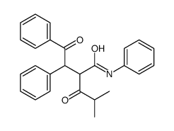 4-methyl-3-oxo-2-(2-oxo-1,2-diphenylethyl)-N-phenylpentanamide Structure