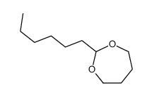 2-Hexyl-1,3-dioxepane结构式