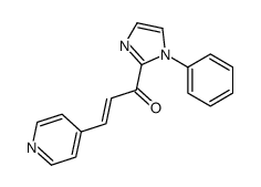 1-(1-phenylimidazol-2-yl)-3-pyridin-4-ylprop-2-en-1-one Structure