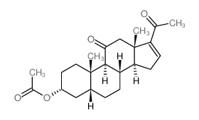 [(3R,5R,8S,9S,10S,13S,14S)-17-acetyl-10,13-dimethyl-11-oxo-1,2,3,4,5,6,7,8,9,12,14,15-dodecahydrocyclopenta[a]phenanthren-3-yl] acetate structure