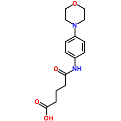 4-(4-MORPHOLIN-4-YL-PHENYLCARBAMOYL)-BUTYRIC ACID structure