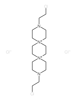 3,12-Bis(2-chloroethyl)-3,12-diaza-6,9-diazoniadispiro[5.2.5.2]hexadecane dichloride结构式