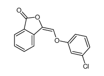 3-[(3-chlorophenoxy)methylidene]-2-benzofuran-1-one结构式