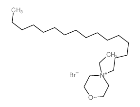 4-ethyl-4-hexadecyl-1-oxa-4-azoniacyclohexane结构式