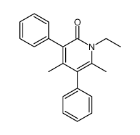 1-Ethyl-4,6-dimethyl-3,5-diphenyl-2(1H)-pyridinone结构式