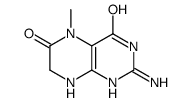 2-amino-5-methyl-7,8-dihydro-1H-pteridine-4,6-dione结构式