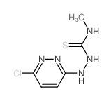 1-[(6-chloropyridazin-3-yl)amino]-3-methyl-thiourea结构式