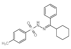 N-[(cyclohexyl-phenyl-methylidene)amino]-4-methyl-benzenesulfonamide Structure
