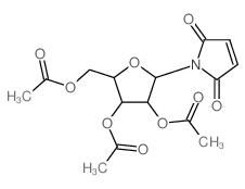 [3,4-diacetyloxy-5-(2,5-dioxopyrrol-1-yl)oxolan-2-yl]methyl acetate结构式