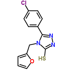 5-(4-CHLOROPHENYL)-4-(2-FURYLMETHYL)-4H-1,2,4-TRIAZOLE-3-THIOL picture