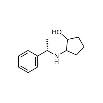 2-(((S)-1-苯乙基)氨基)环戊烷-1-醇结构式