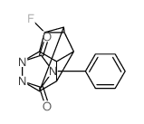 1,2,3-Metheno-1H,4H-3a,5,6a-triazacycloprop[cd]as-indacene-4,6(5H)-dione, 1-fluorohexahydro-5-phenyl- Structure